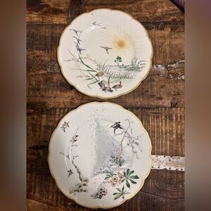 1970s Haviland France Limoges Four Seasons Collector Plates